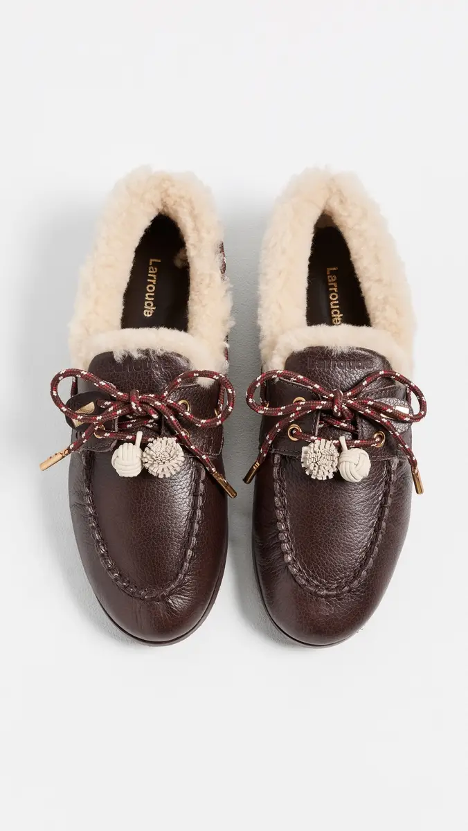 Larroudé Cyprus Shearling Boat Shoes | Thumbnail 5 Larroudé Cyprus Shearling Boat Shoes | Thumbnail 5