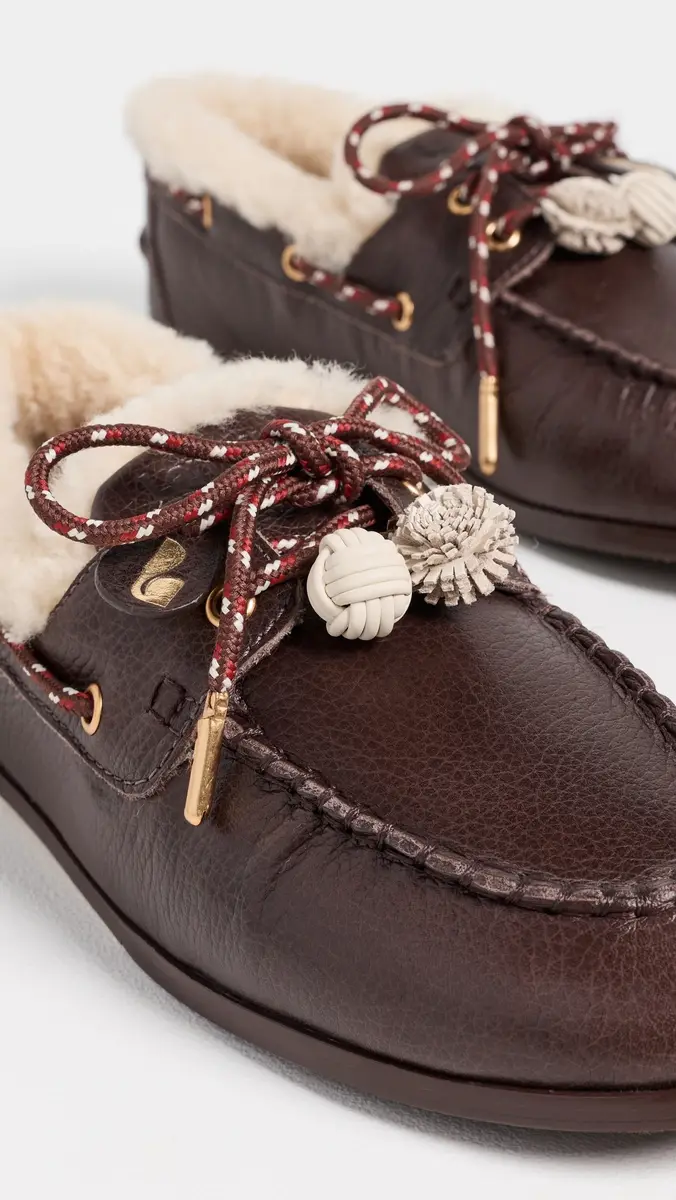 Larroudé Cyprus Shearling Boat Shoes | Thumbnail 6 Larroudé Cyprus Shearling Boat Shoes | Thumbnail 6