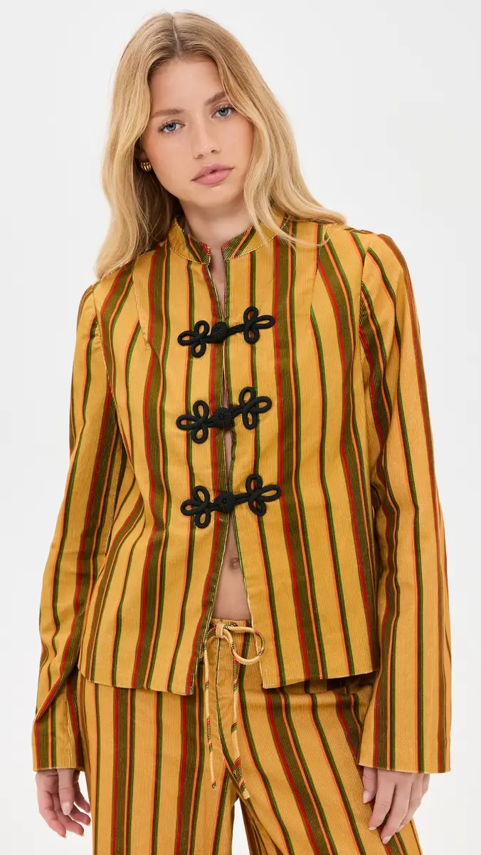 Ciao Lucia Rowan Venice Stripe Corduroy Jacket | Thumbnail 2 Ciao Lucia Rowan Venice Stripe Corduroy Jacket | Thumbnail 2