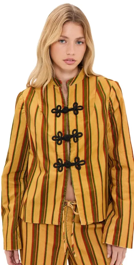 Ciao Lucia Rowan Venice Stripe Corduroy Jacket
