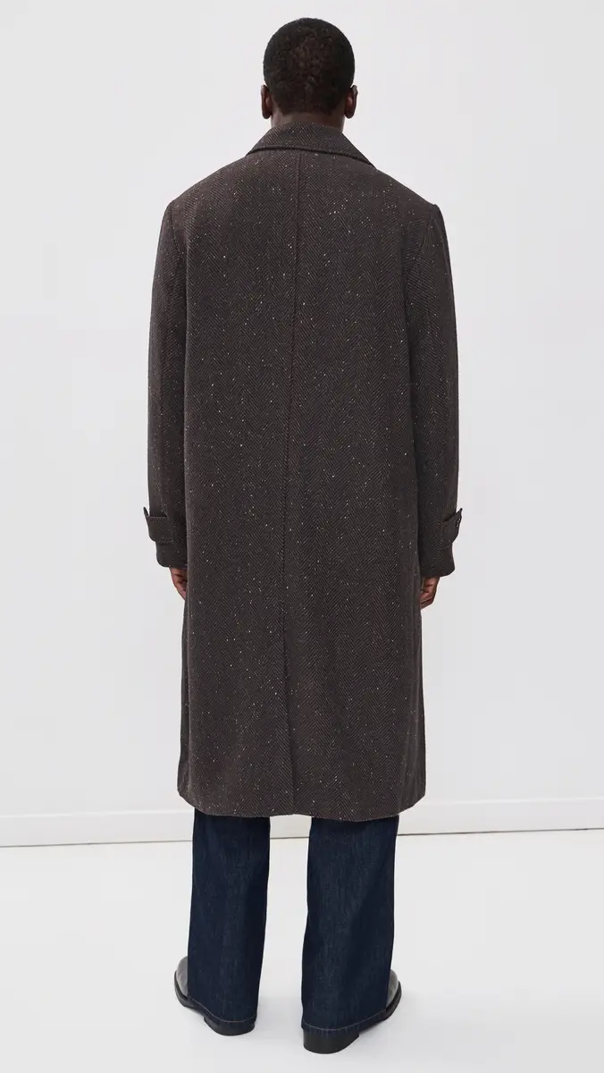 Les Deux Herringbone Wool Coat | Thumbnail 3