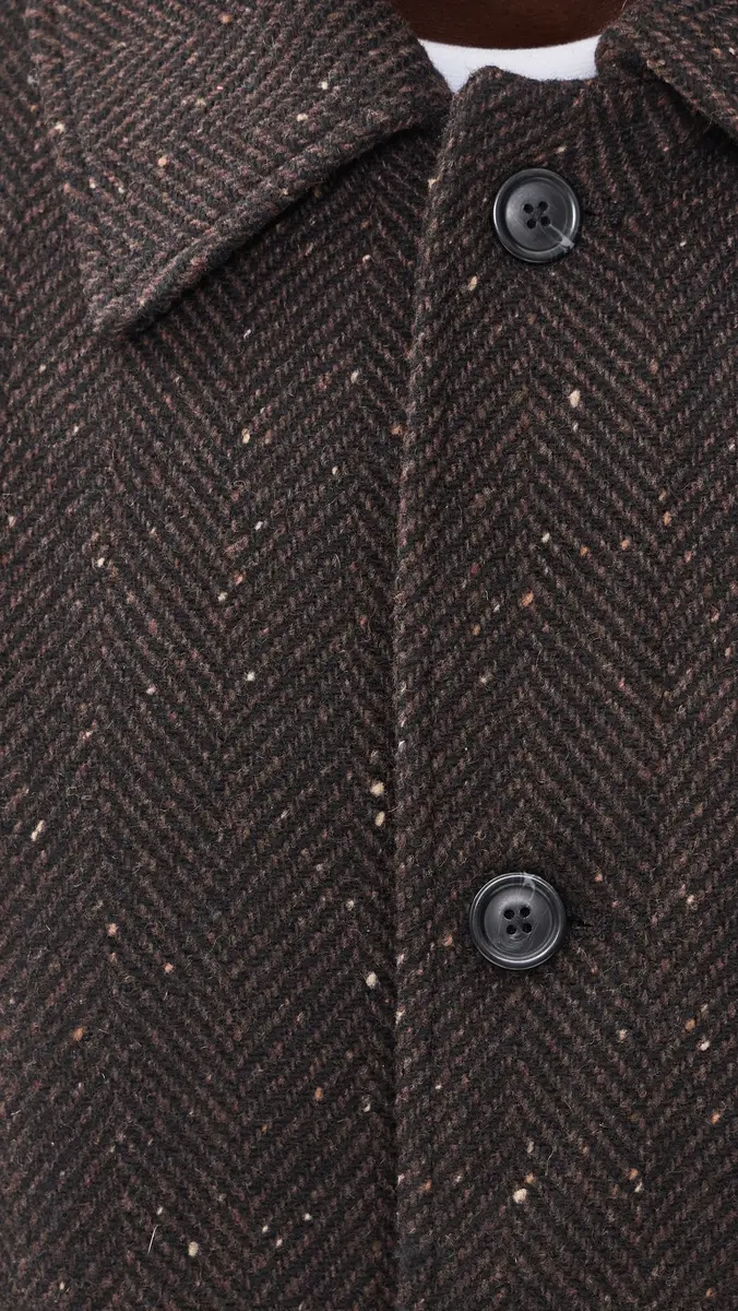 Les Deux Herringbone Wool Coat | Thumbnail 6