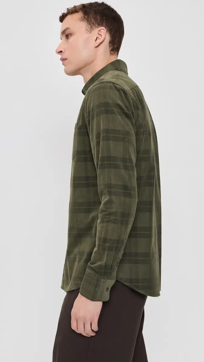 Vince Hamilton Plaid Corduroy Long Sleeve | Thumbnail 4 Vince Hamilton Plaid Corduroy Long Sleeve | Thumbnail 4