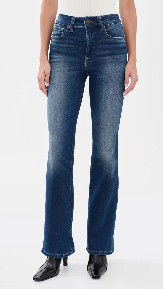 GOOD AMERICAN Soft Tech Good Classic Bootcut Jeans | Thumbnail 2