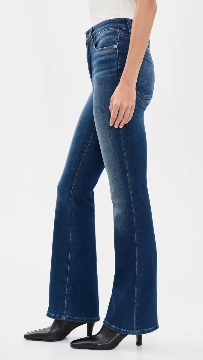 GOOD AMERICAN Soft Tech Good Classic Bootcut Jeans | Thumbnail 4
