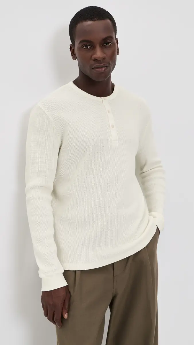 Joe's Jeans Henley Waffle Tee | Thumbnail 2 Joe's Jeans Henley Waffle Tee | Thumbnail 2