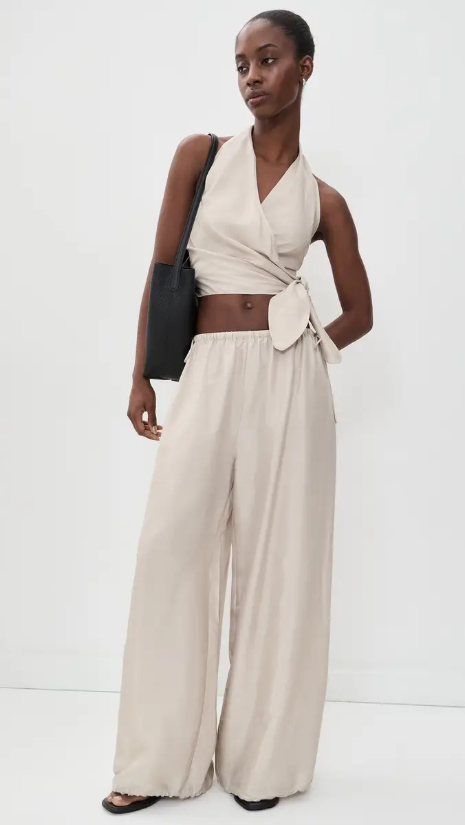 St. Agni Silk Halter Wrap Top | Thumbnail 5 St. Agni Silk Halter Wrap Top | Thumbnail 5