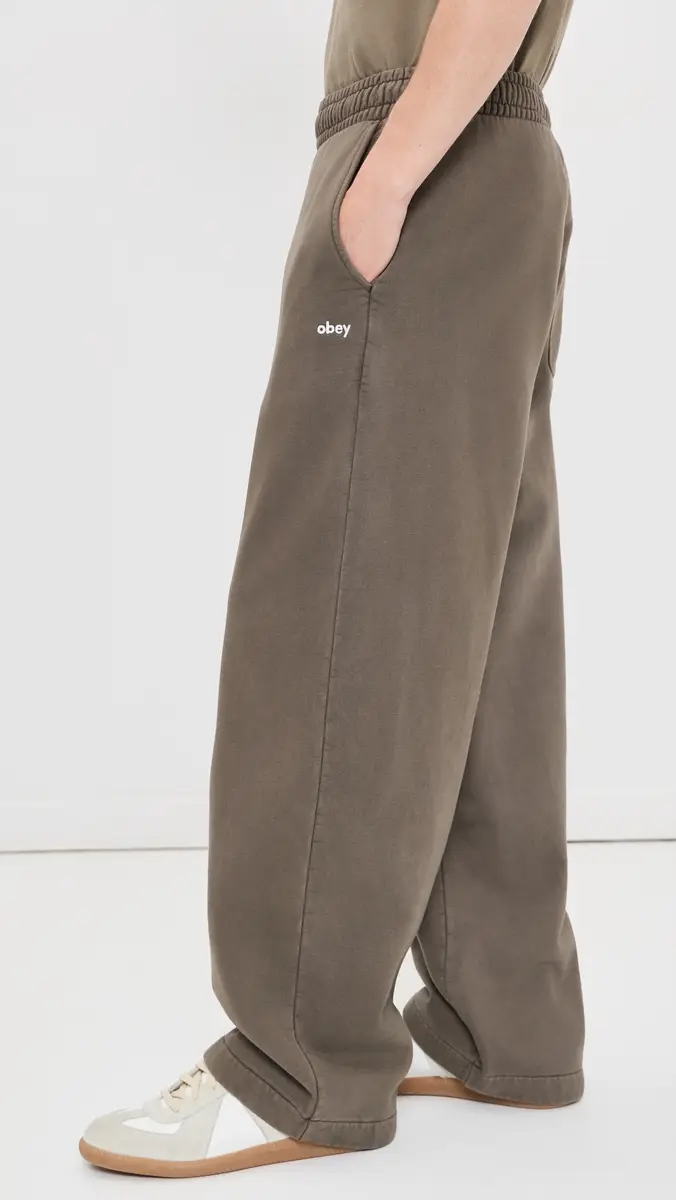 Obey Lowercase Pigment Straight Leg Sweatpants | Thumbnail 4 Obey Lowercase Pigment Straight Leg Sweatpants | Thumbnail 4