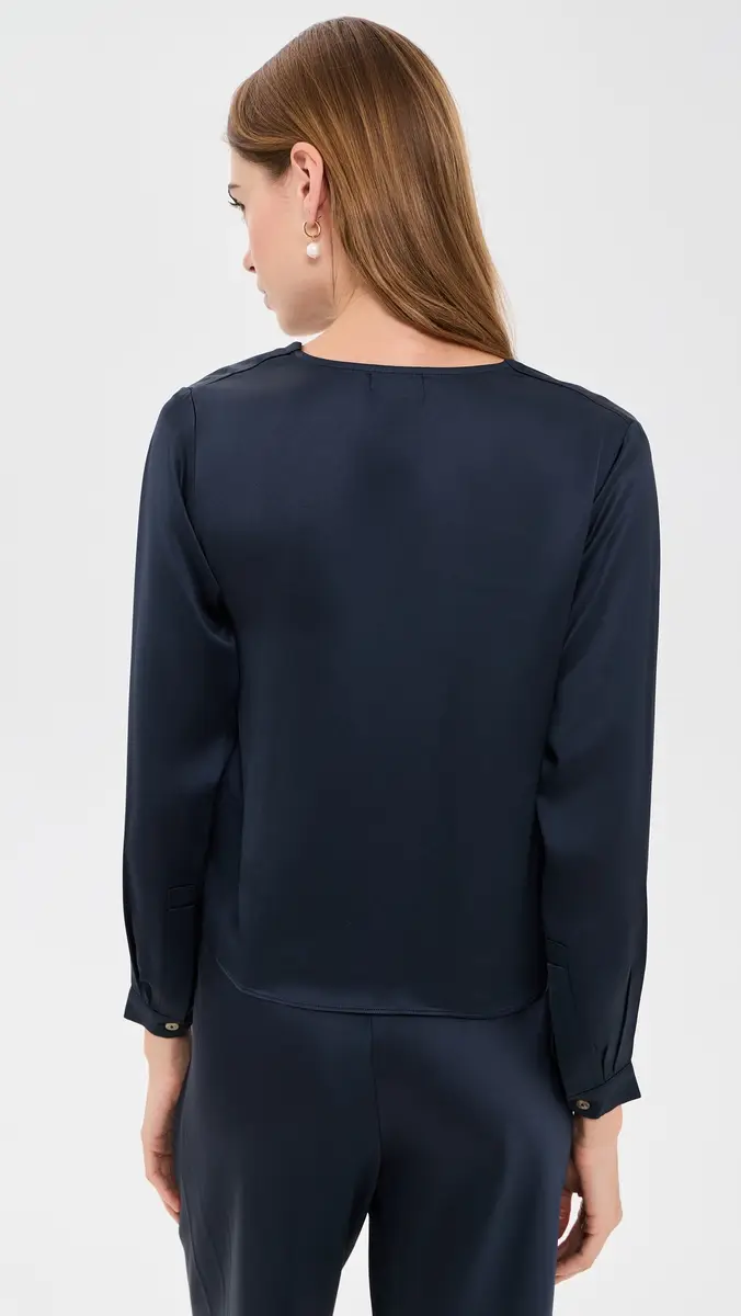 Asher Val Satin Blouse | Thumbnail 3 Asher Val Satin Blouse | Thumbnail 3