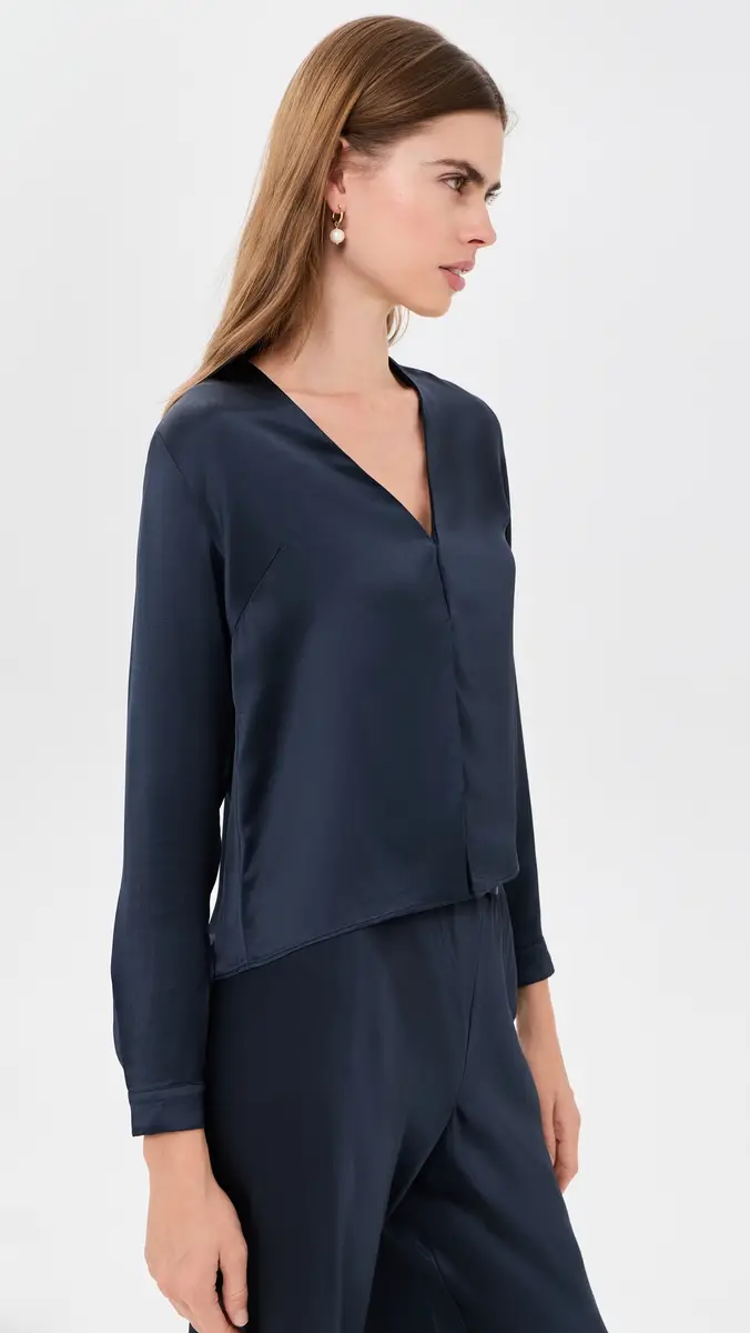 Asher Val Satin Blouse | Thumbnail 4 Asher Val Satin Blouse | Thumbnail 4