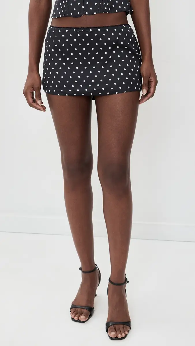 Guizio Lucia Satin Skirt | Thumbnail 2