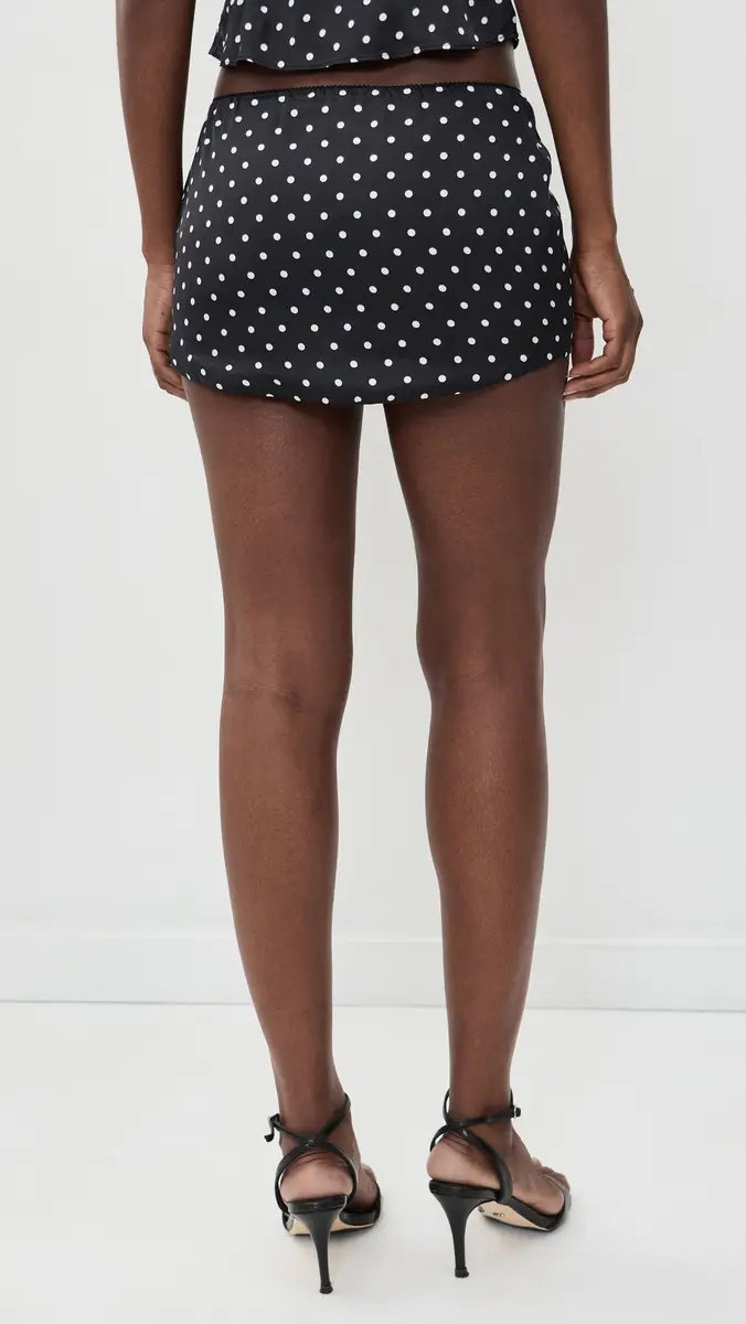 Guizio Lucia Satin Skirt | Thumbnail 3