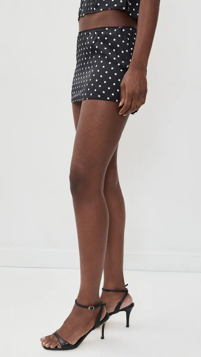 Guizio Lucia Satin Skirt | Thumbnail 4