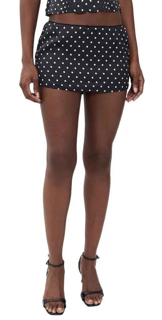 Guizio Lucia Satin Skirt