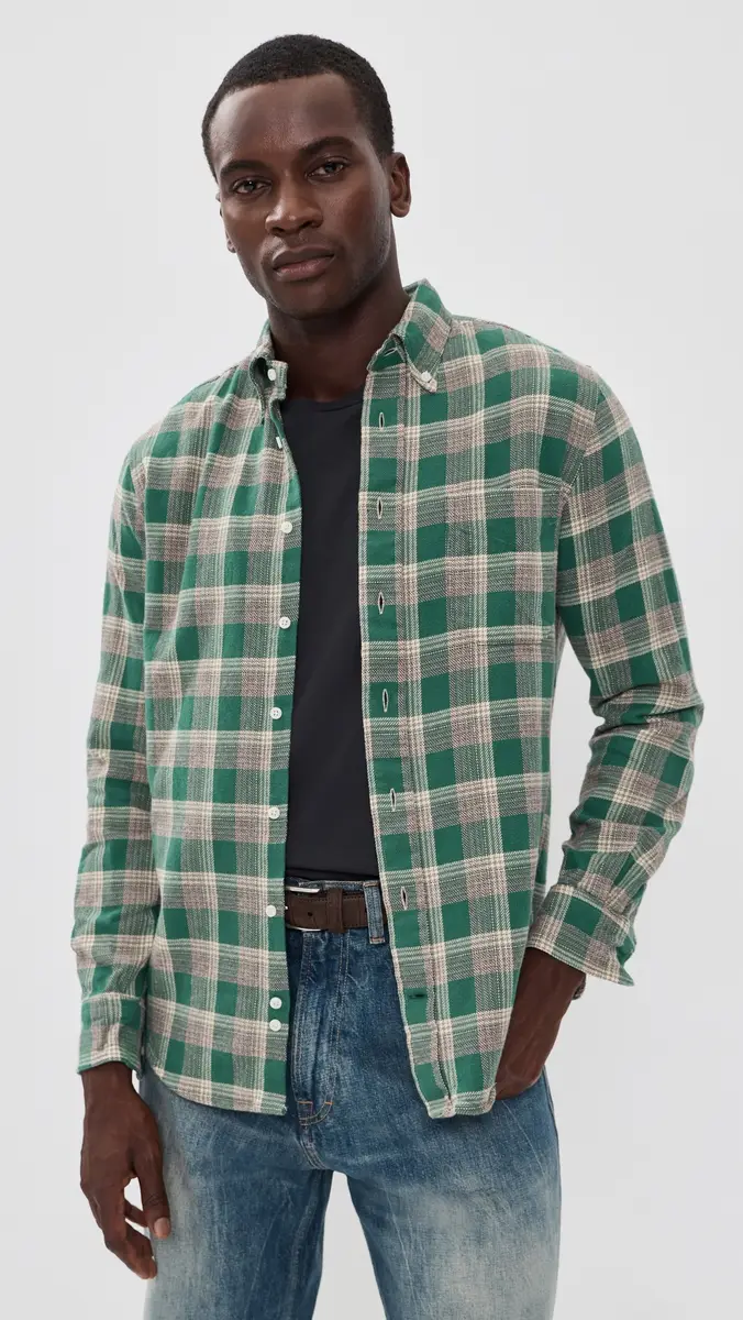 Gitman Vintage Brushed Winter Madras Shirt | Thumbnail 2 Gitman Vintage Brushed Winter Madras Shirt | Thumbnail 2