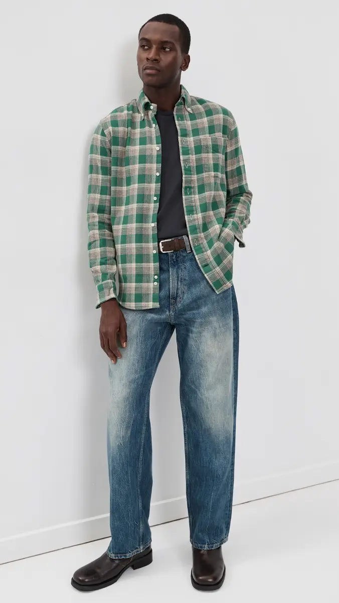 Gitman Vintage Brushed Winter Madras Shirt | Thumbnail 5 Gitman Vintage Brushed Winter Madras Shirt | Thumbnail 5