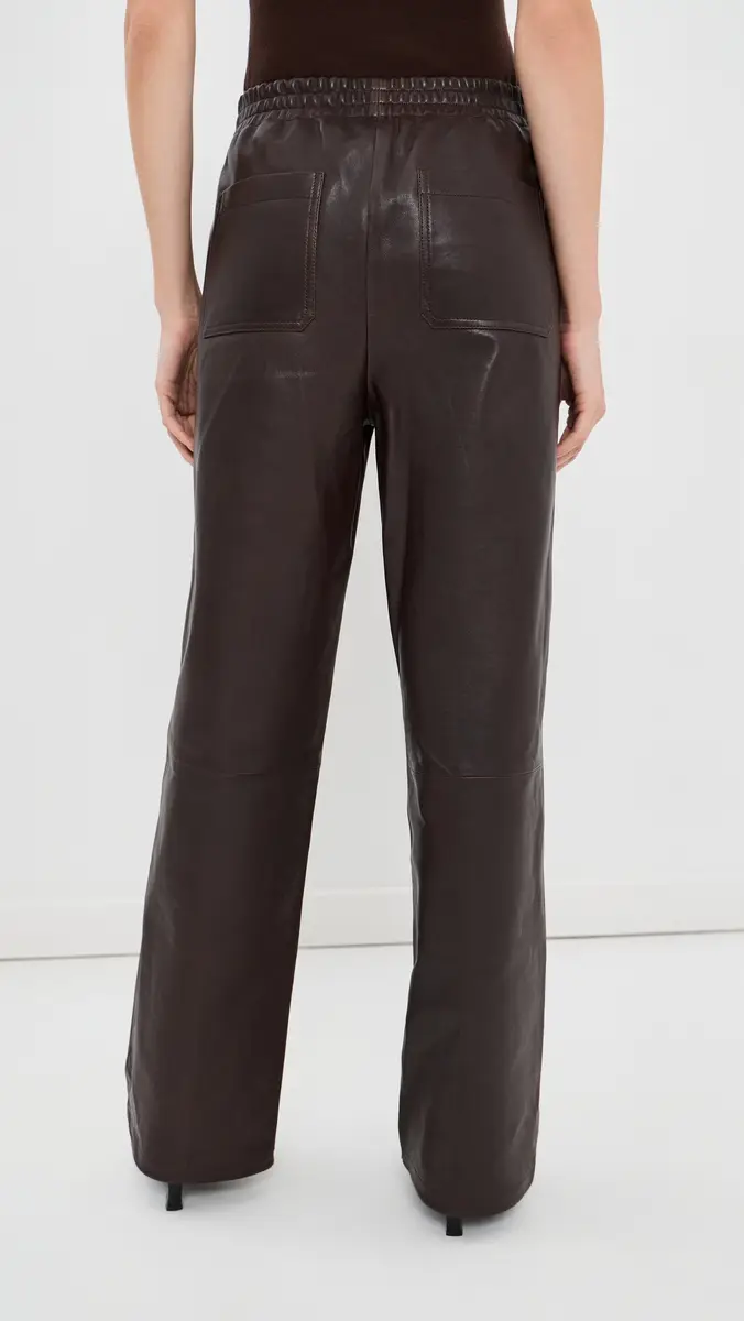 Simkhai Corrine Lambskin Leather Pull On Pants | Thumbnail 4 Simkhai Corrine Lambskin Leather Pull On Pants | Thumbnail 4