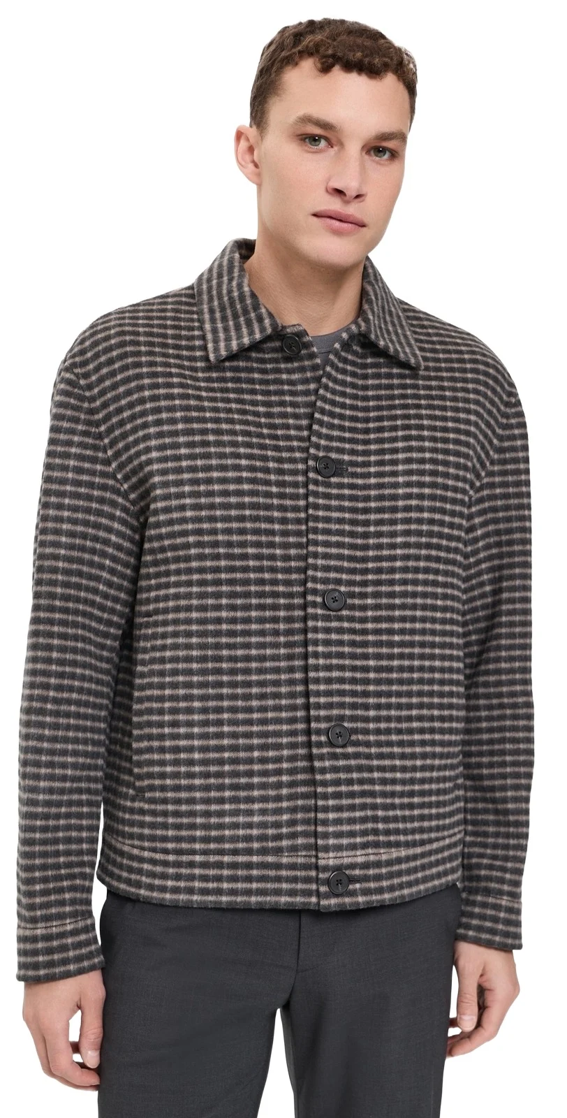 Short Jacket In Double Faced Wool