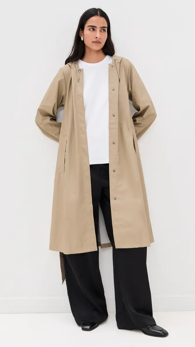 Rains A-Line Longer Jacket | Thumbnail 2 Rains A-Line Longer Jacket | Thumbnail 2