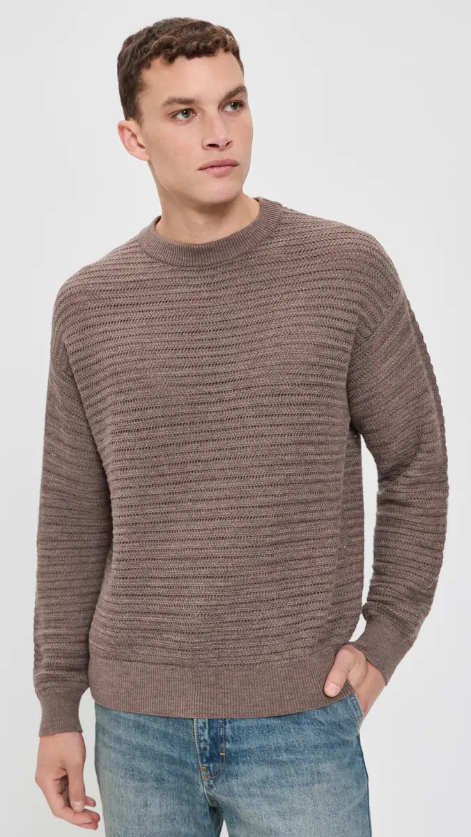Frescobol Carioca Jardim Merino Wool Knitted Crew Neck Sweater | Thumbnail 2 Frescobol Carioca Jardim Merino Wool Knitted Crew Neck Sweater | Thumbnail 2
