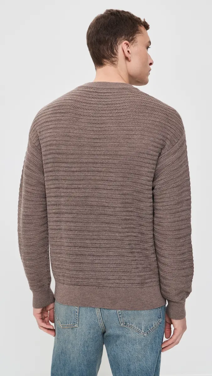Frescobol Carioca Jardim Merino Wool Knitted Crew Neck Sweater | Thumbnail 3 Frescobol Carioca Jardim Merino Wool Knitted Crew Neck Sweater | Thumbnail 3
