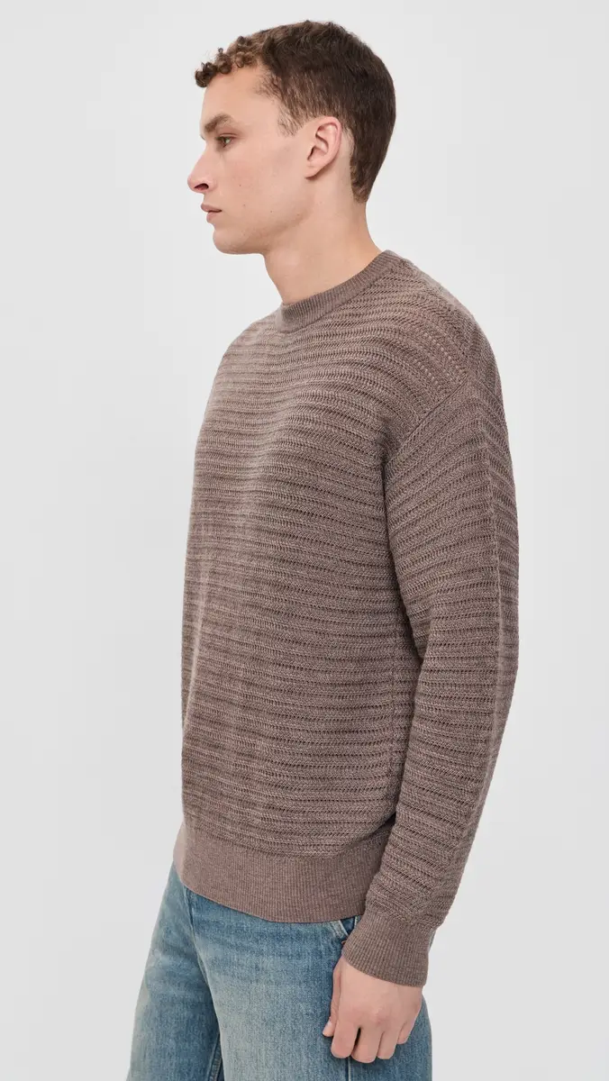 Frescobol Carioca Jardim Merino Wool Knitted Crew Neck Sweater | Thumbnail 4 Frescobol Carioca Jardim Merino Wool Knitted Crew Neck Sweater | Thumbnail 4