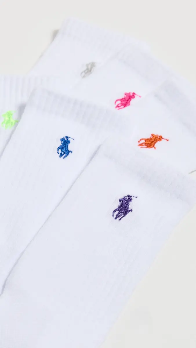 Polo Ralph Lauren Crew Sport Socks 6 Pack | Thumbnail 3 Polo Ralph Lauren Crew Sport Socks 6 Pack | Thumbnail 3