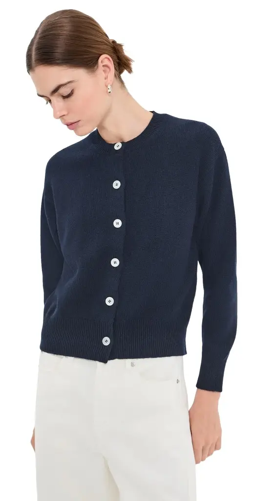 Daughter & The Ada Crewneck Wool Cardigan