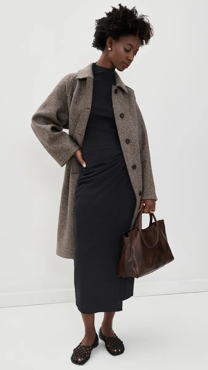 Vince Waist Draped Midi Skirt | Thumbnail 5 Vince Waist Draped Midi Skirt | Thumbnail 5