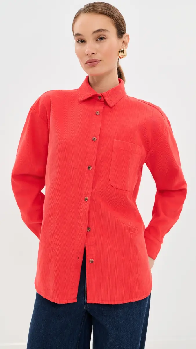 LE BOP Winnie Corduroy Button Down Shirt | Thumbnail 2 LE BOP Winnie Corduroy Button Down Shirt | Thumbnail 2
