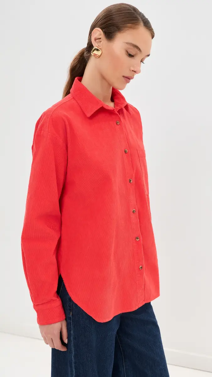 LE BOP Winnie Corduroy Button Down Shirt | Thumbnail 4 LE BOP Winnie Corduroy Button Down Shirt | Thumbnail 4