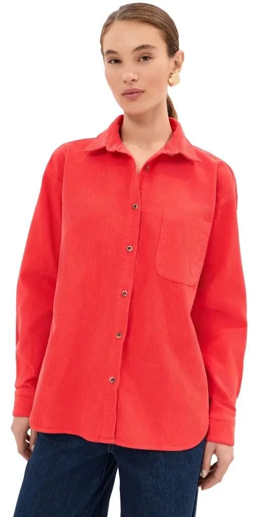 Winnie Corduroy Button Down Shirt
