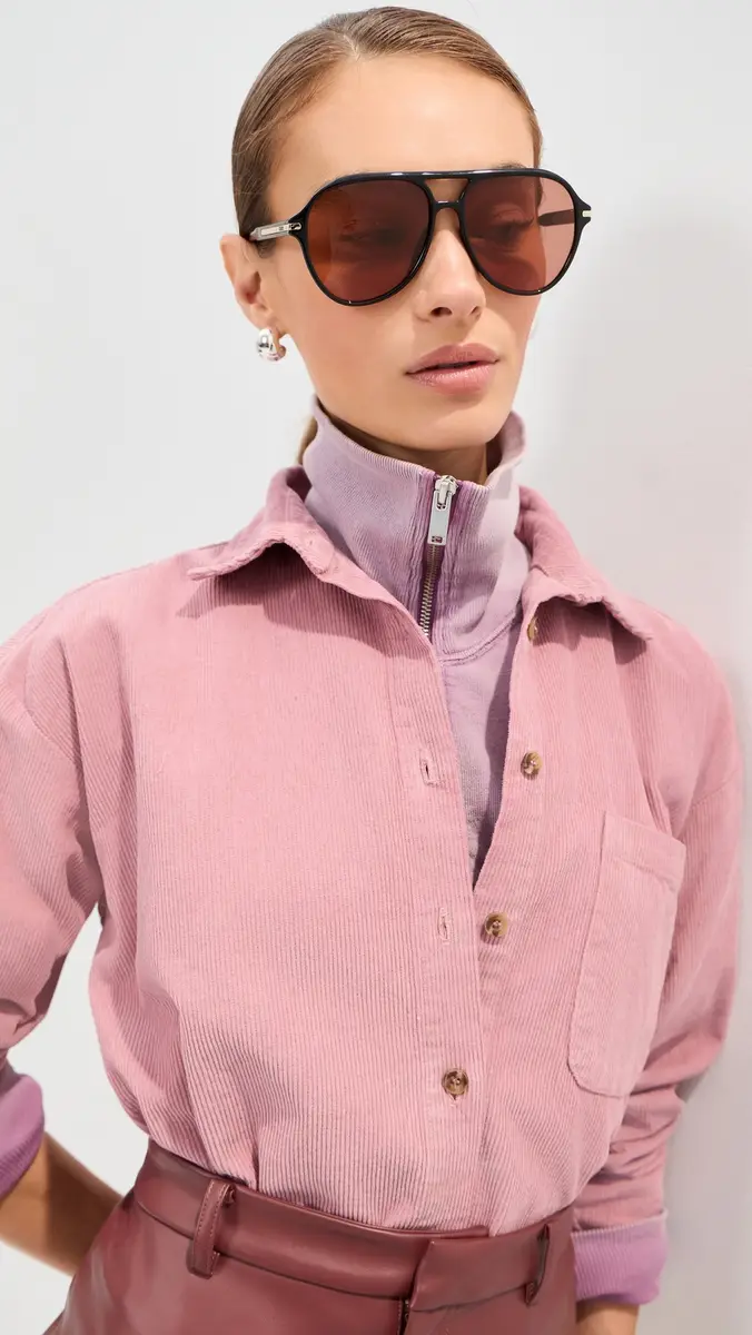 LE BOP Winnie Corduroy Button Down Shirt | Thumbnail 2 LE BOP Winnie Corduroy Button Down Shirt | Thumbnail 2