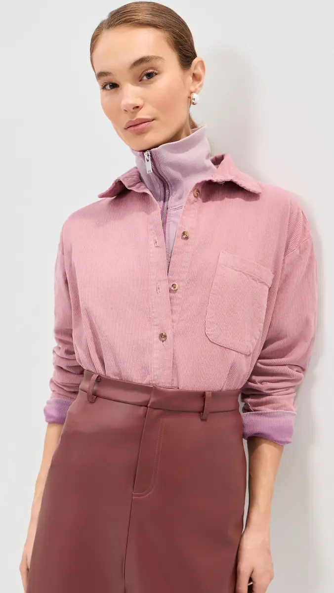 LE BOP Winnie Corduroy Button Down Shirt | Thumbnail 3 LE BOP Winnie Corduroy Button Down Shirt | Thumbnail 3