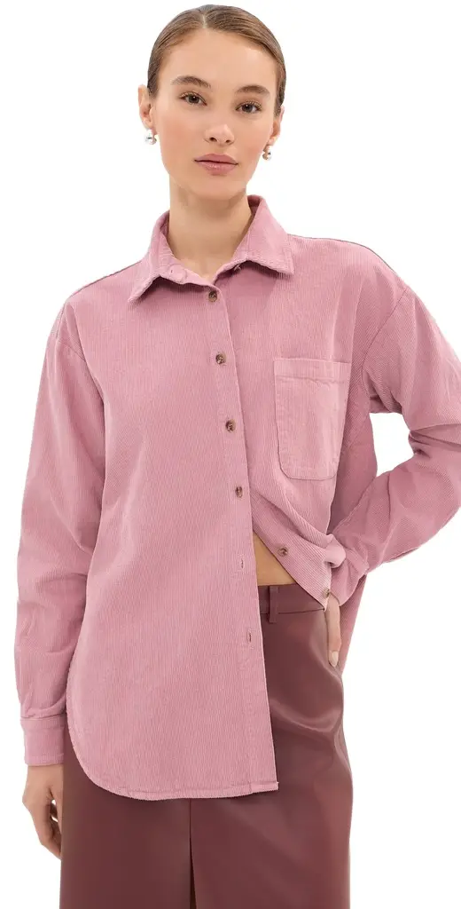 Winnie Corduroy Button Down Shirt