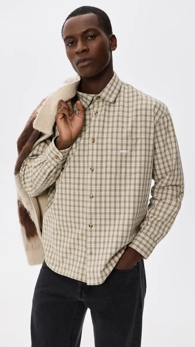 Obey Bigwig Axel Plaid Woven Shirt | Thumbnail 2 Obey Bigwig Axel Plaid Woven Shirt | Thumbnail 2