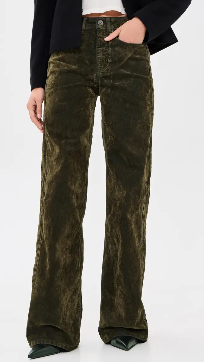 Cinq à Sept Flocked Velvet Betsy Pants | Thumbnail 2 Cinq à Sept Flocked Velvet Betsy Pants | Thumbnail 2