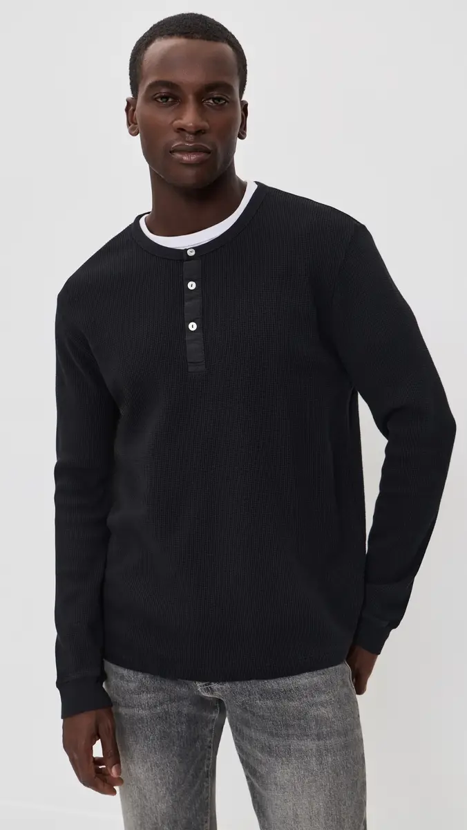 Joe's Jeans Henley Waffle Tee | Thumbnail 2