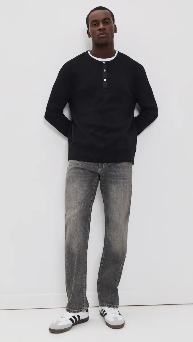 Joe's Jeans Henley Waffle Tee | Thumbnail 5