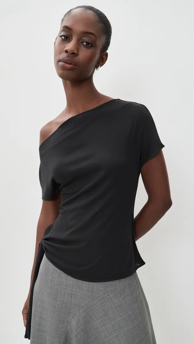 St. Agni Fine Jersey Off Shoulder Top | Thumbnail 2