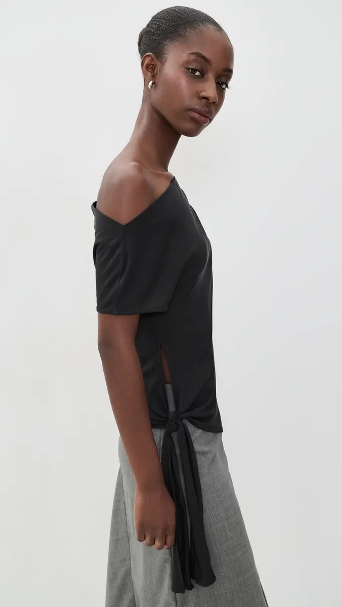 St. Agni Fine Jersey Off Shoulder Top | Thumbnail 4