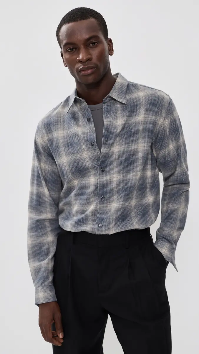 Theory Faded Plaid Irving Shirt | Thumbnail 2