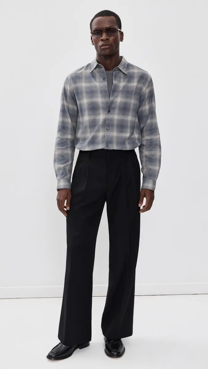 Theory Faded Plaid Irving Shirt | Thumbnail 5
