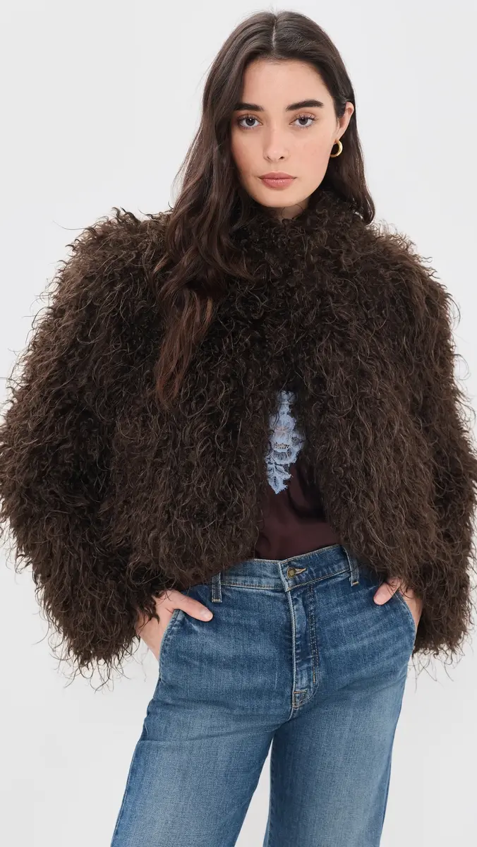 Apparis Ginette Mongolian Faux Fur Jacket | Thumbnail 2 Apparis Ginette Mongolian Faux Fur Jacket | Thumbnail 2