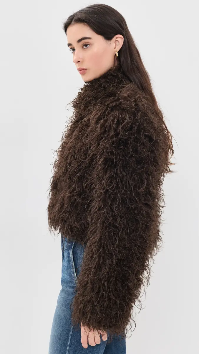 Apparis Ginette Mongolian Faux Fur Jacket | Thumbnail 4 Apparis Ginette Mongolian Faux Fur Jacket | Thumbnail 4