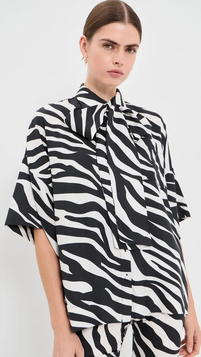 FRANÇOISE Blake Silk Shirt | Thumbnail 2