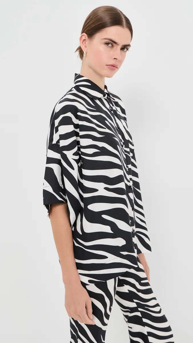 FRANÇOISE Blake Silk Shirt | Thumbnail 4