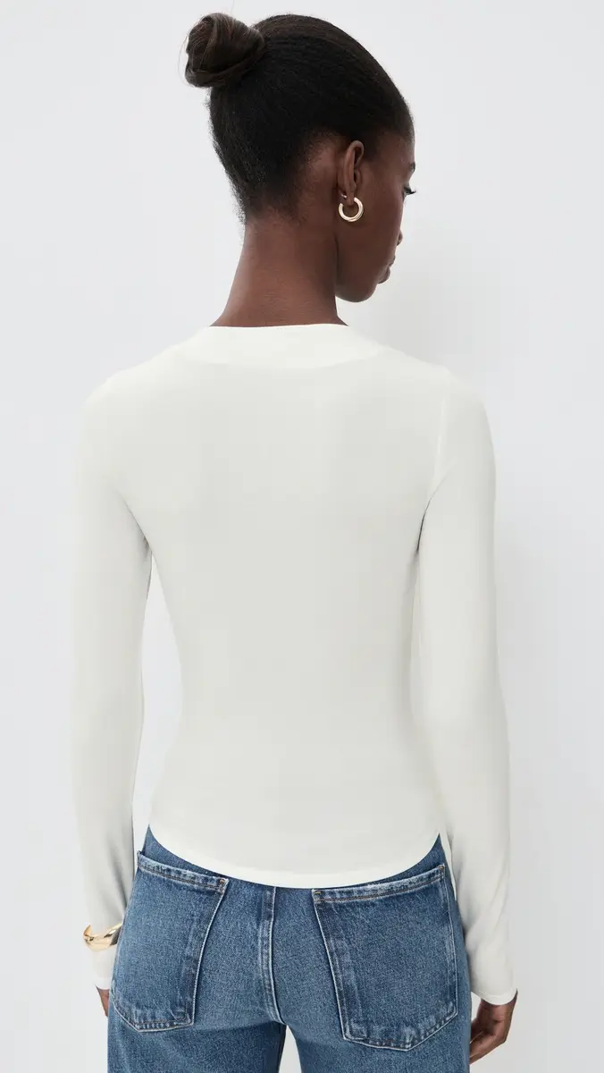 THE LINE BY K Demi Long Sleeve Keyhole Top | Thumbnail 3