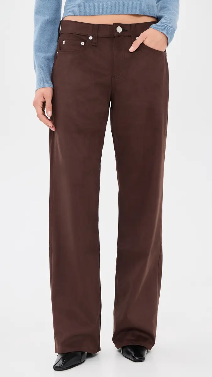 rag & bone Faux Suede Straight Pants | Thumbnail 2 rag & bone Faux Suede Straight Pants | Thumbnail 2
