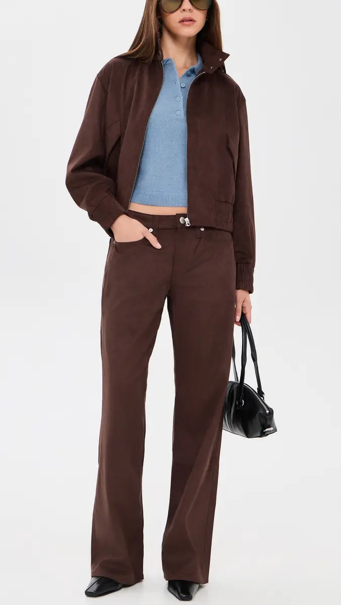 rag & bone Faux Suede Straight Pants | Thumbnail 5 rag & bone Faux Suede Straight Pants | Thumbnail 5